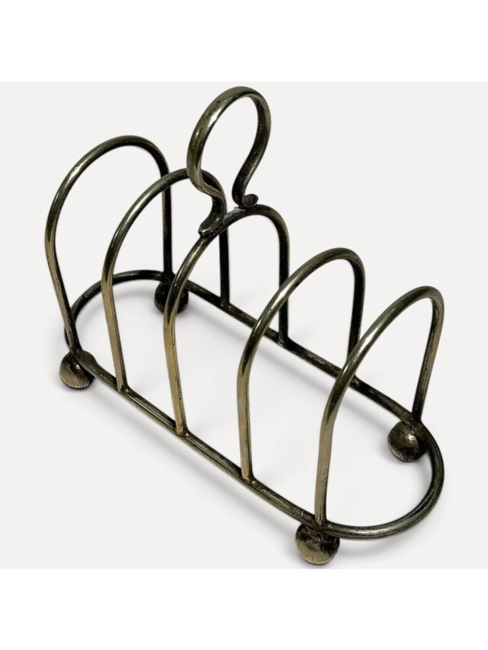 Vintage Mid-Century Silver-Plated Toast Rack